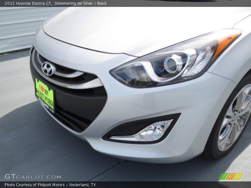 Shimmering Air Silver / Black 2013 Hyundai Elantra GT