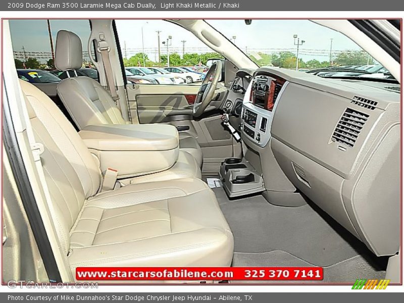 Light Khaki Metallic / Khaki 2009 Dodge Ram 3500 Laramie Mega Cab Dually