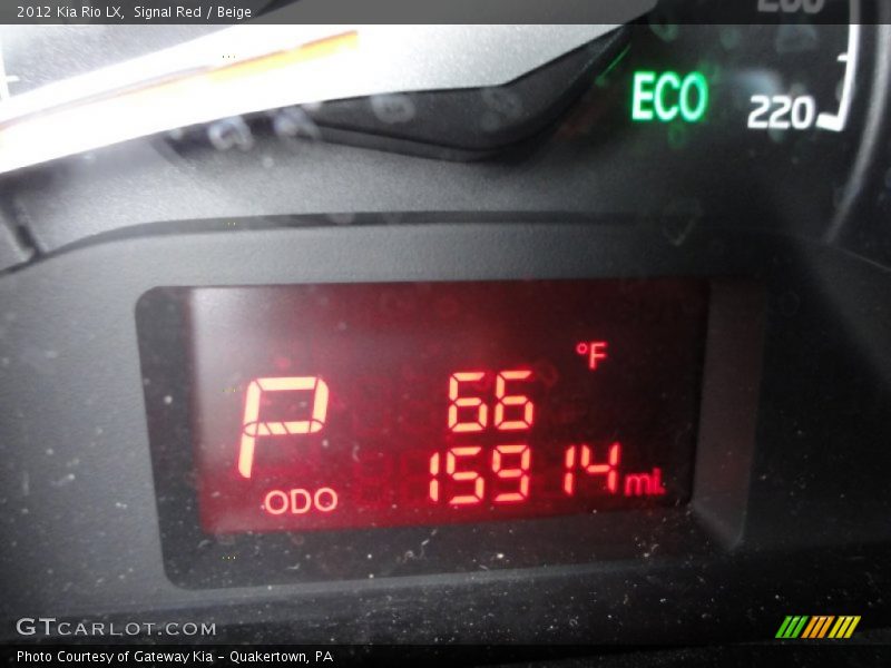 Signal Red / Beige 2012 Kia Rio LX