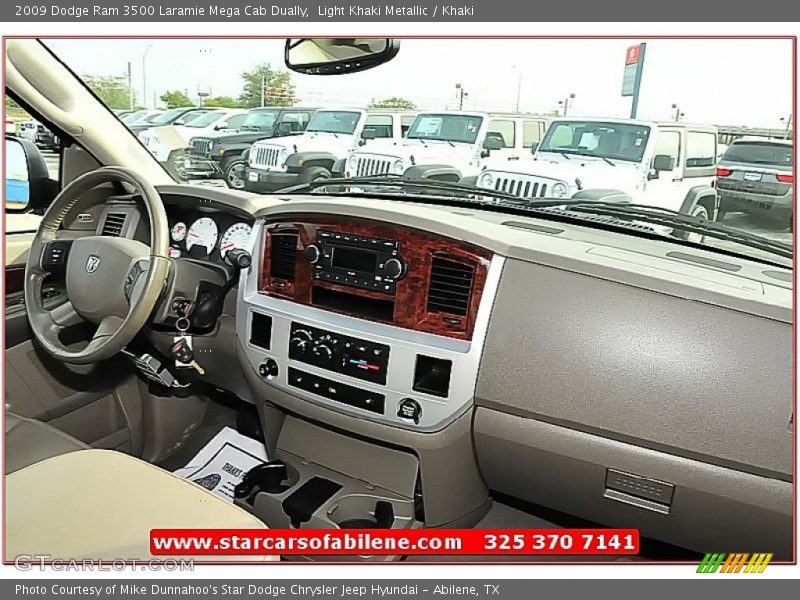 Light Khaki Metallic / Khaki 2009 Dodge Ram 3500 Laramie Mega Cab Dually