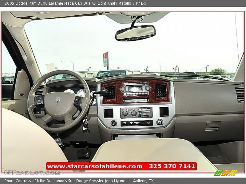 Light Khaki Metallic / Khaki 2009 Dodge Ram 3500 Laramie Mega Cab Dually