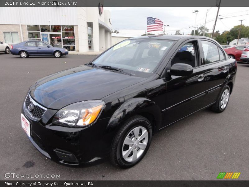 Midnight Black / Gray 2011 Kia Rio LX