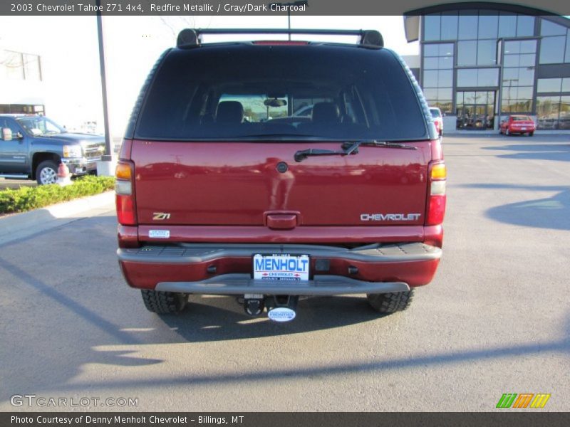 Redfire Metallic / Gray/Dark Charcoal 2003 Chevrolet Tahoe Z71 4x4