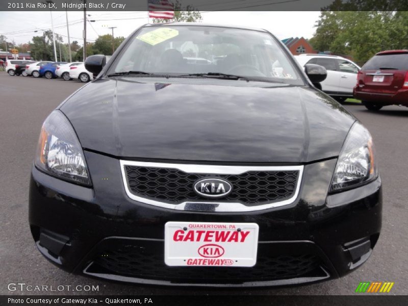 Midnight Black / Gray 2011 Kia Rio LX