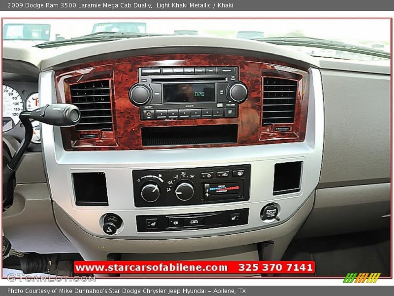 Light Khaki Metallic / Khaki 2009 Dodge Ram 3500 Laramie Mega Cab Dually