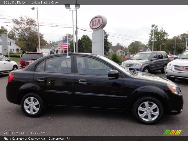 Midnight Black / Gray 2011 Kia Rio LX