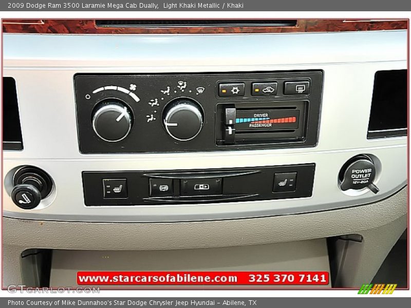Light Khaki Metallic / Khaki 2009 Dodge Ram 3500 Laramie Mega Cab Dually