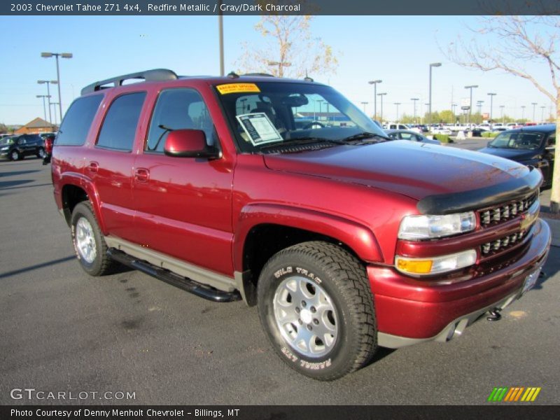 Redfire Metallic / Gray/Dark Charcoal 2003 Chevrolet Tahoe Z71 4x4