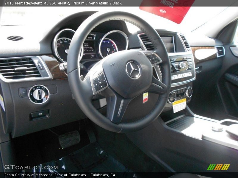 Iridium Silver Metallic / Black 2013 Mercedes-Benz ML 350 4Matic