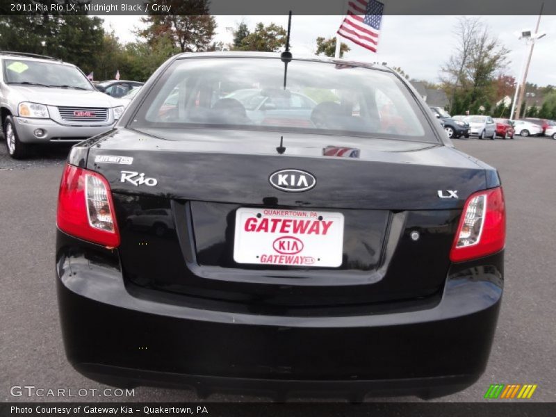 Midnight Black / Gray 2011 Kia Rio LX