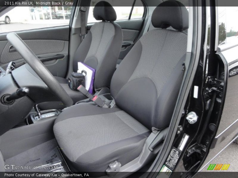 Midnight Black / Gray 2011 Kia Rio LX