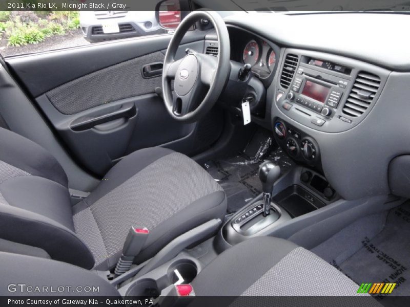 Midnight Black / Gray 2011 Kia Rio LX