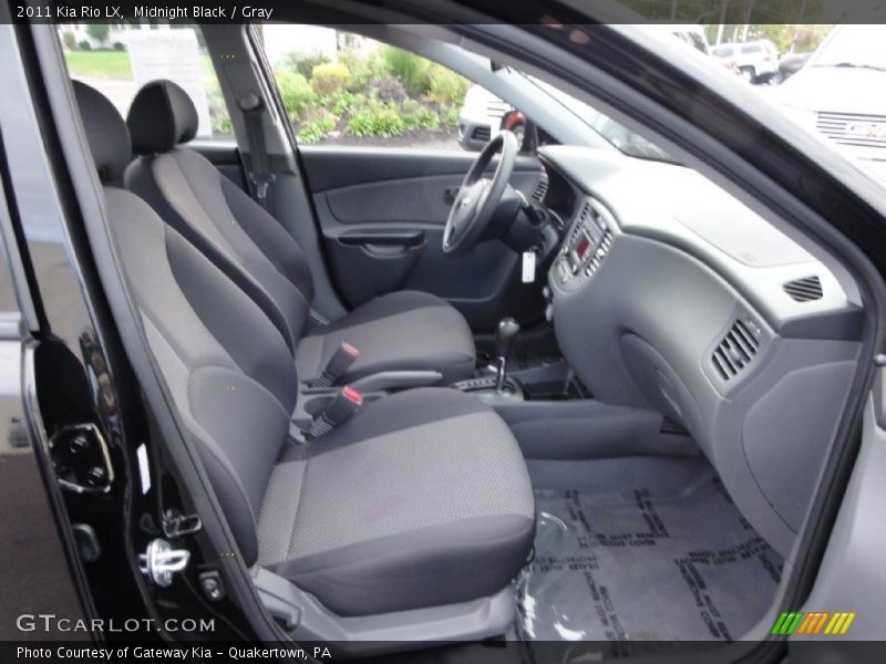 Midnight Black / Gray 2011 Kia Rio LX