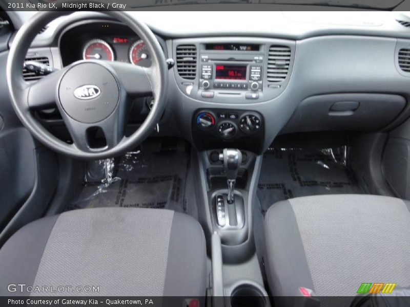 Midnight Black / Gray 2011 Kia Rio LX