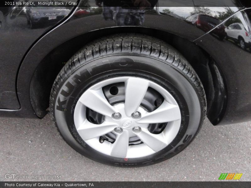 Midnight Black / Gray 2011 Kia Rio LX