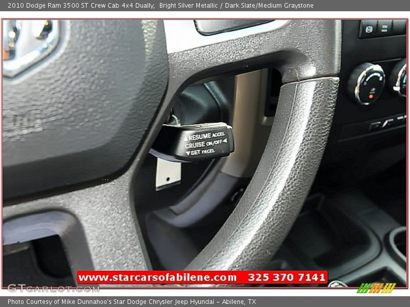 Bright Silver Metallic / Dark Slate/Medium Graystone 2010 Dodge Ram 3500 ST Crew Cab 4x4 Dually