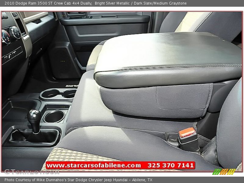 Bright Silver Metallic / Dark Slate/Medium Graystone 2010 Dodge Ram 3500 ST Crew Cab 4x4 Dually