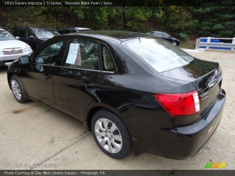 Obsidian Black Pearl / Ivory 2010 Subaru Impreza 2.5i Sedan