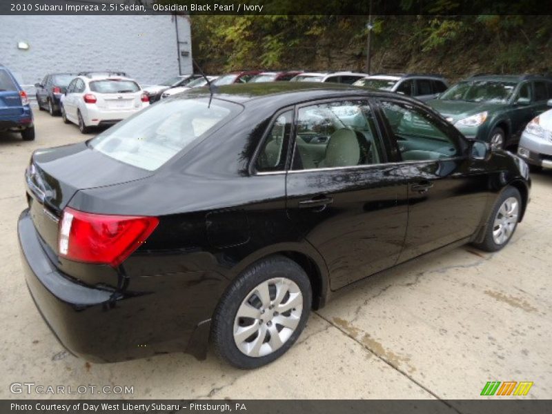 Obsidian Black Pearl / Ivory 2010 Subaru Impreza 2.5i Sedan