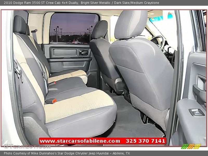 Bright Silver Metallic / Dark Slate/Medium Graystone 2010 Dodge Ram 3500 ST Crew Cab 4x4 Dually