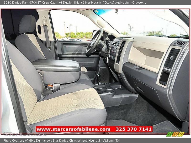 Bright Silver Metallic / Dark Slate/Medium Graystone 2010 Dodge Ram 3500 ST Crew Cab 4x4 Dually