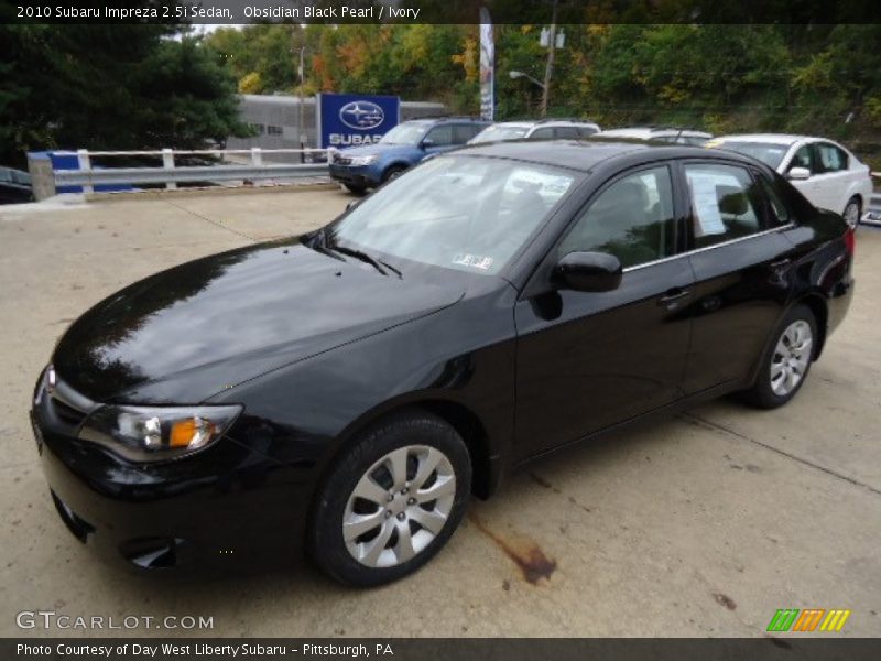 Obsidian Black Pearl / Ivory 2010 Subaru Impreza 2.5i Sedan