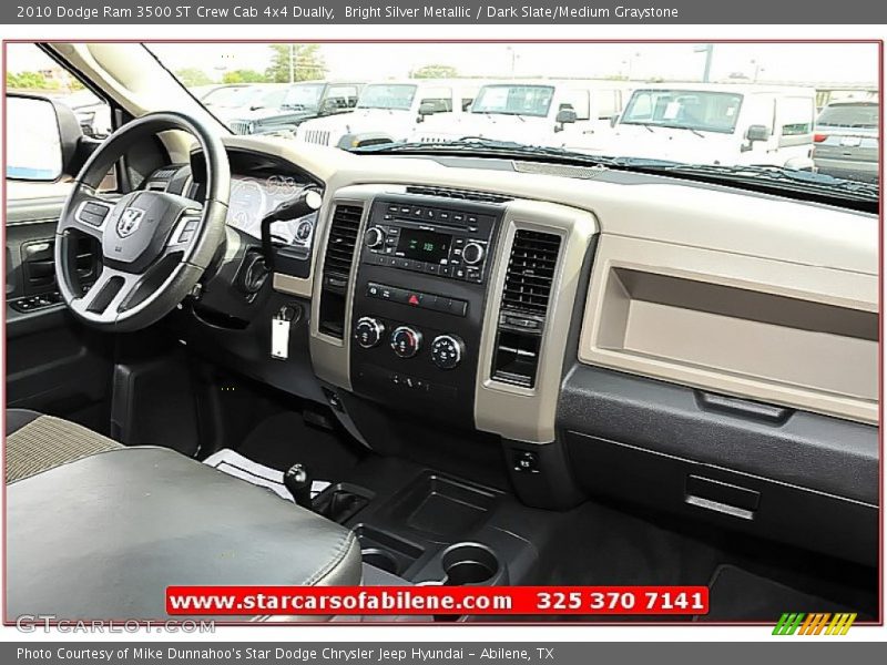 Bright Silver Metallic / Dark Slate/Medium Graystone 2010 Dodge Ram 3500 ST Crew Cab 4x4 Dually