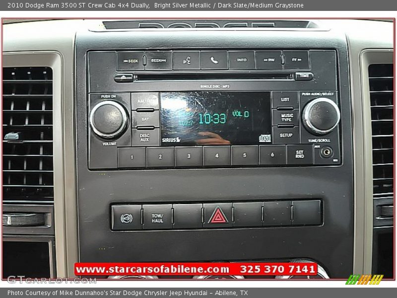 Bright Silver Metallic / Dark Slate/Medium Graystone 2010 Dodge Ram 3500 ST Crew Cab 4x4 Dually
