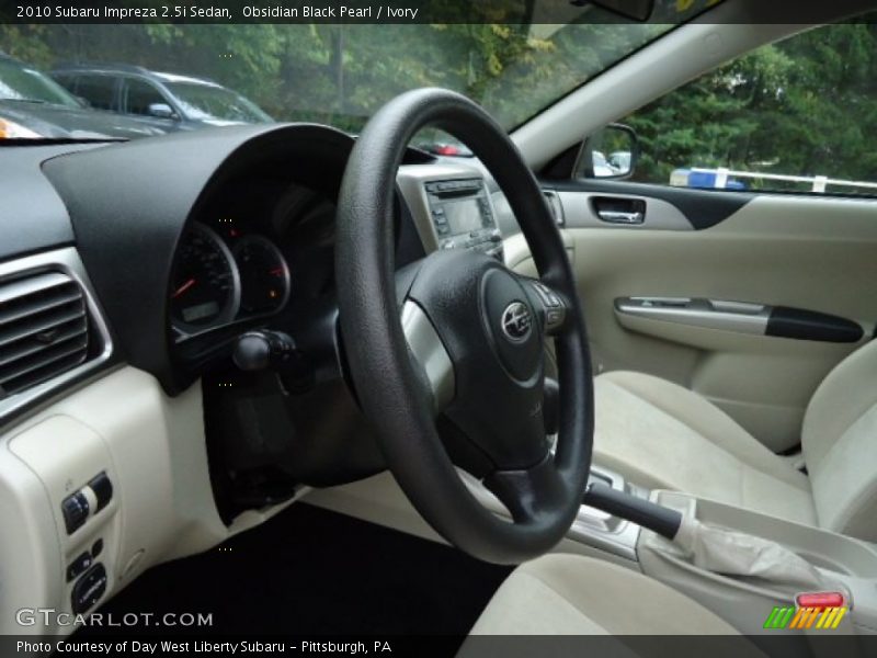 Obsidian Black Pearl / Ivory 2010 Subaru Impreza 2.5i Sedan