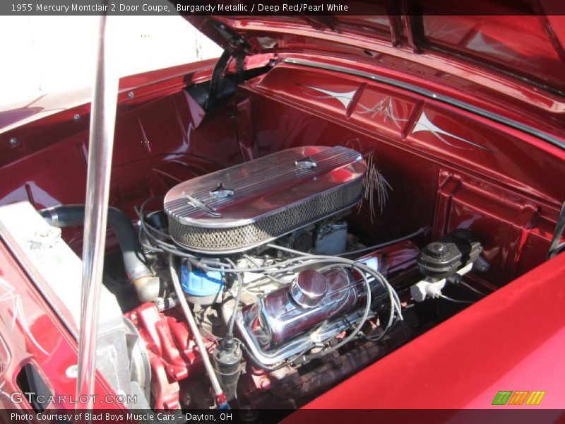 Burgandy Metallic / Deep Red/Pearl White 1955 Mercury Montclair 2 Door Coupe