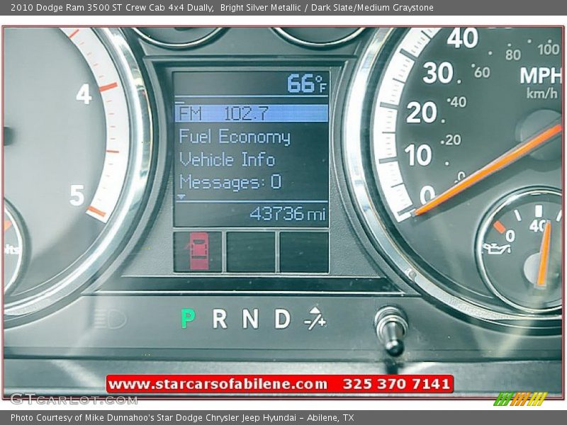 Bright Silver Metallic / Dark Slate/Medium Graystone 2010 Dodge Ram 3500 ST Crew Cab 4x4 Dually