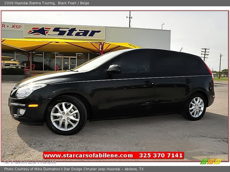 Black Pearl / Beige 2009 Hyundai Elantra Touring