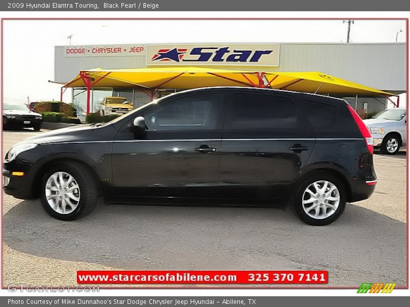 Black Pearl / Beige 2009 Hyundai Elantra Touring