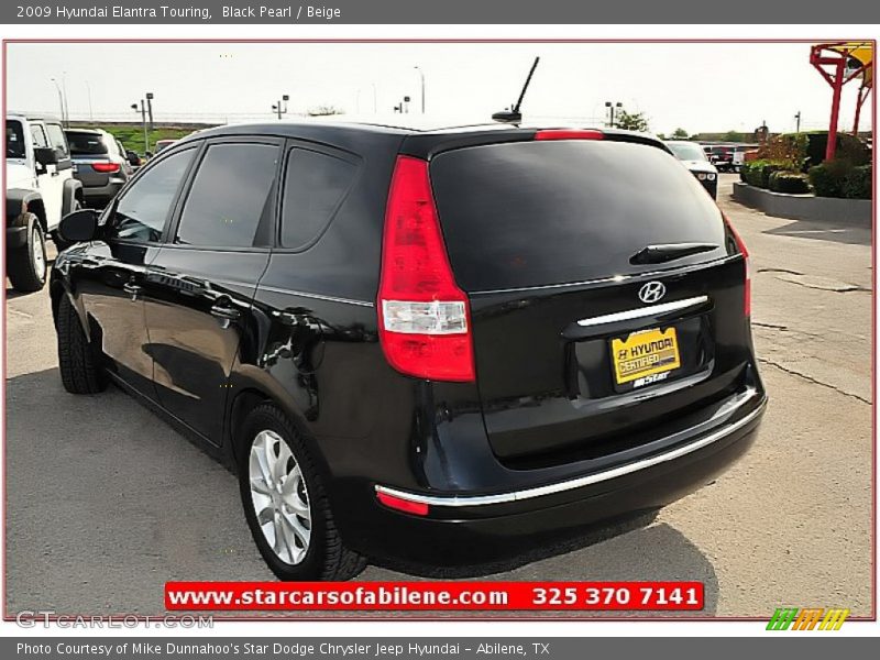 Black Pearl / Beige 2009 Hyundai Elantra Touring