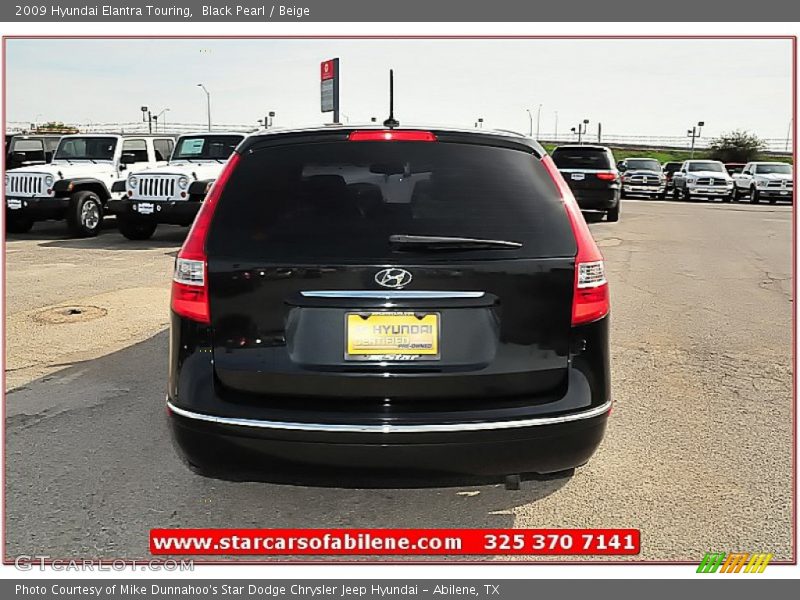 Black Pearl / Beige 2009 Hyundai Elantra Touring