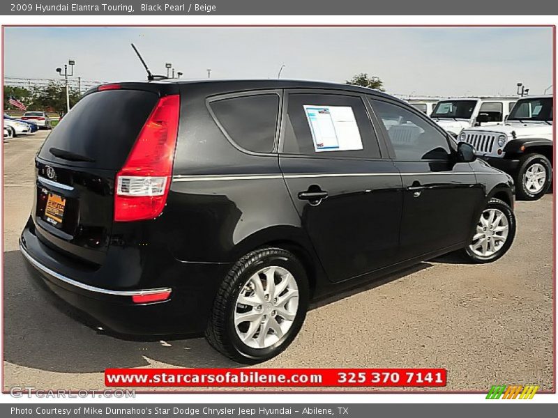 Black Pearl / Beige 2009 Hyundai Elantra Touring