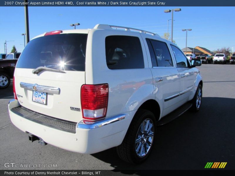 Cool Vanilla White / Dark Slate Gray/Light Slate Gray 2007 Chrysler Aspen Limited HEMI 4WD