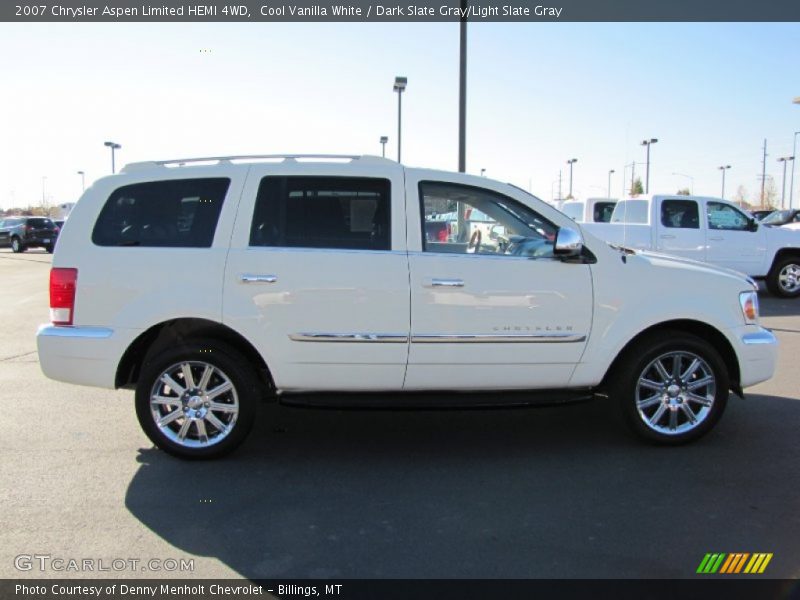 Cool Vanilla White / Dark Slate Gray/Light Slate Gray 2007 Chrysler Aspen Limited HEMI 4WD