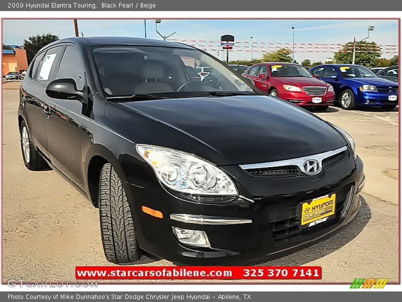 Black Pearl / Beige 2009 Hyundai Elantra Touring