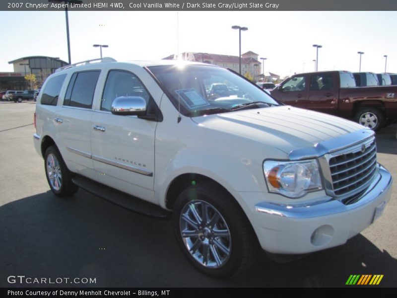 Cool Vanilla White / Dark Slate Gray/Light Slate Gray 2007 Chrysler Aspen Limited HEMI 4WD
