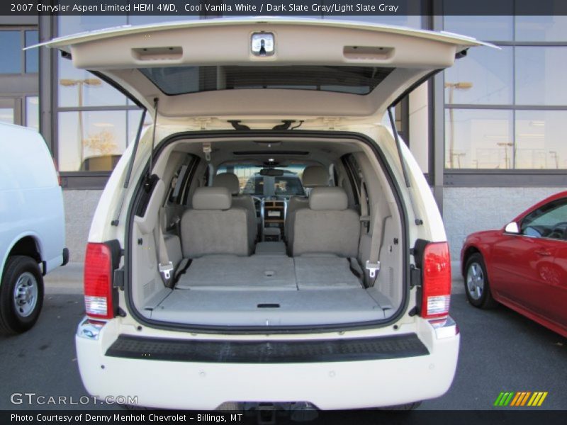 Cool Vanilla White / Dark Slate Gray/Light Slate Gray 2007 Chrysler Aspen Limited HEMI 4WD