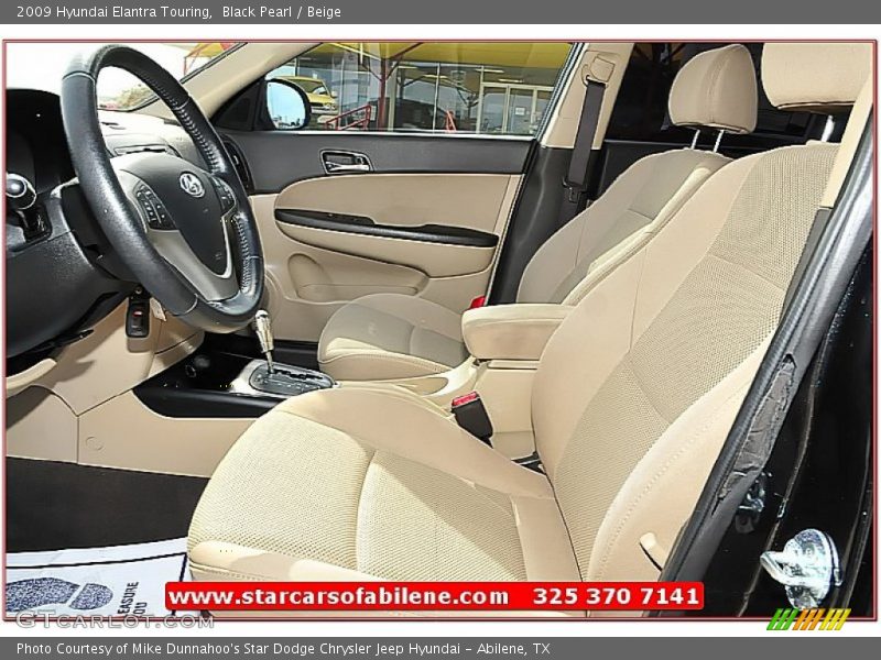 Black Pearl / Beige 2009 Hyundai Elantra Touring