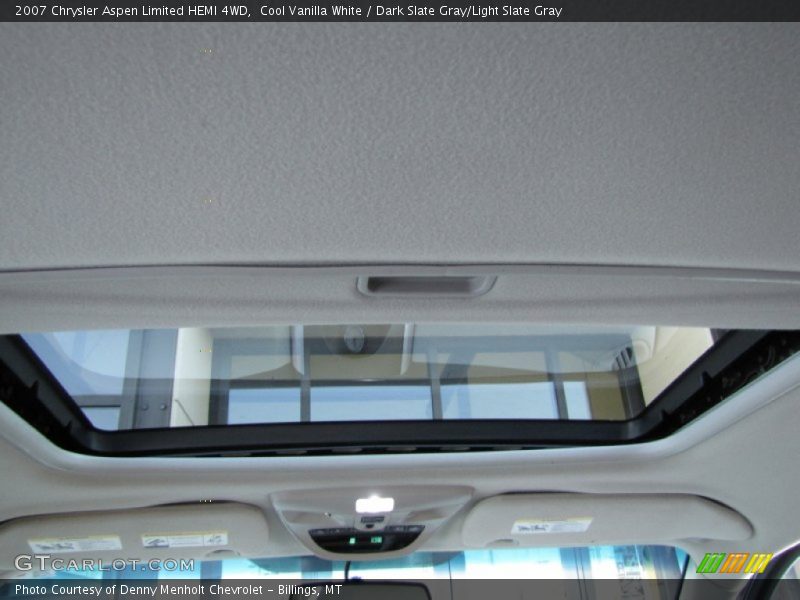 Cool Vanilla White / Dark Slate Gray/Light Slate Gray 2007 Chrysler Aspen Limited HEMI 4WD