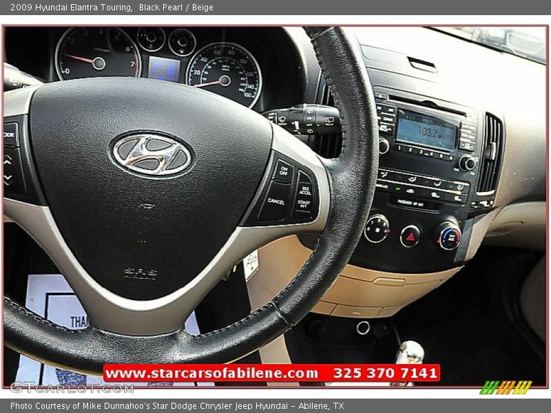 Black Pearl / Beige 2009 Hyundai Elantra Touring