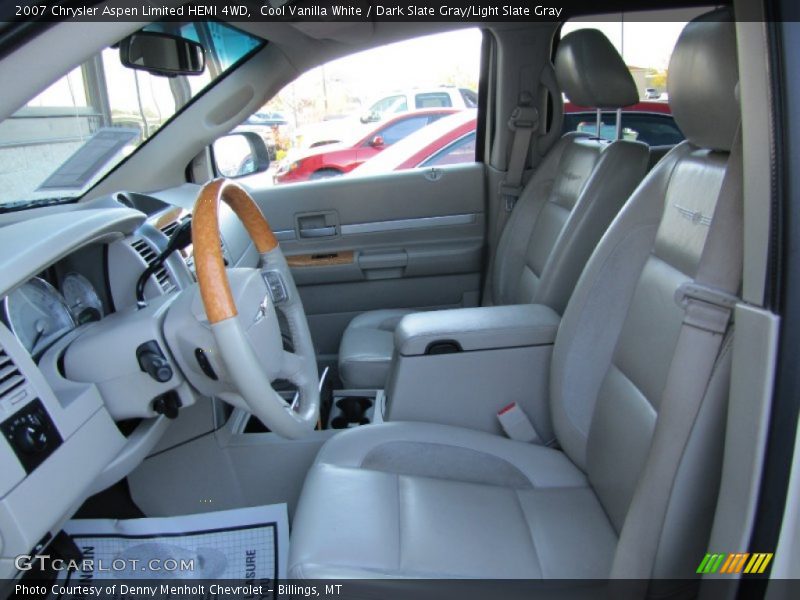 Cool Vanilla White / Dark Slate Gray/Light Slate Gray 2007 Chrysler Aspen Limited HEMI 4WD
