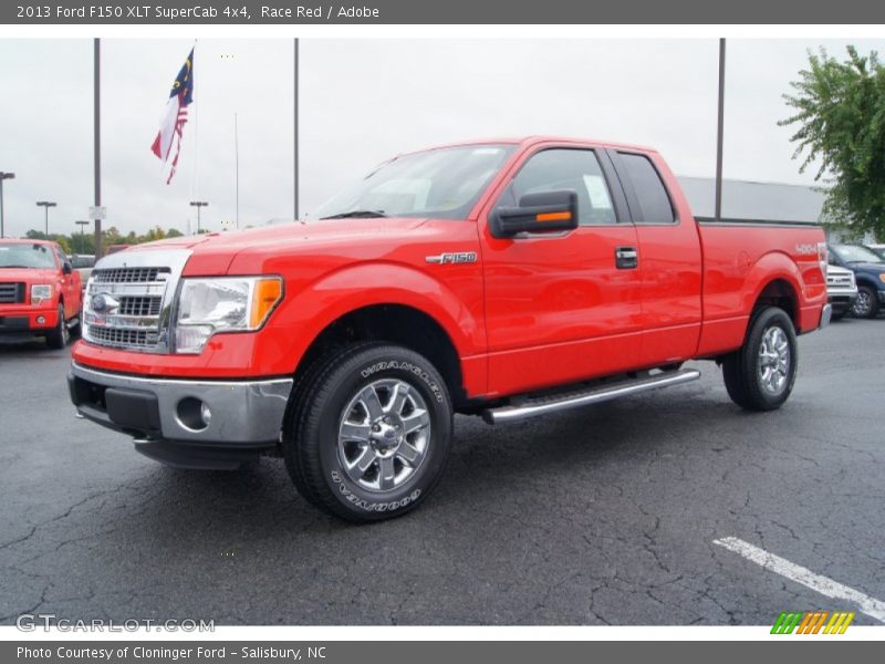 Race Red / Adobe 2013 Ford F150 XLT SuperCab 4x4