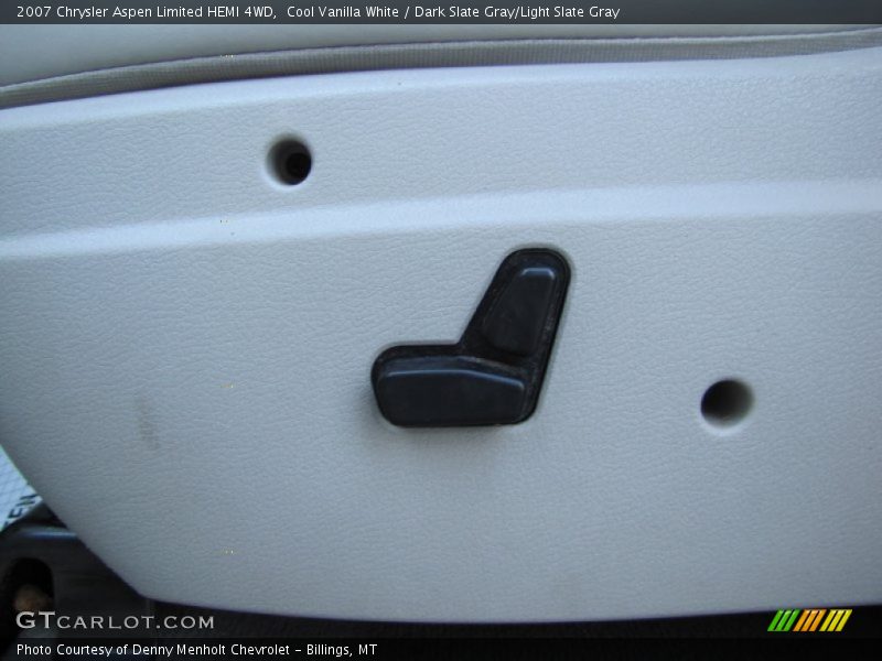 Cool Vanilla White / Dark Slate Gray/Light Slate Gray 2007 Chrysler Aspen Limited HEMI 4WD