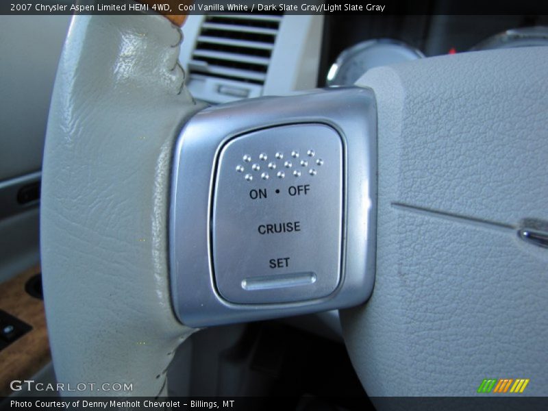 Cool Vanilla White / Dark Slate Gray/Light Slate Gray 2007 Chrysler Aspen Limited HEMI 4WD