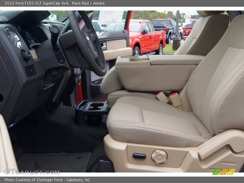 Race Red / Adobe 2013 Ford F150 XLT SuperCab 4x4