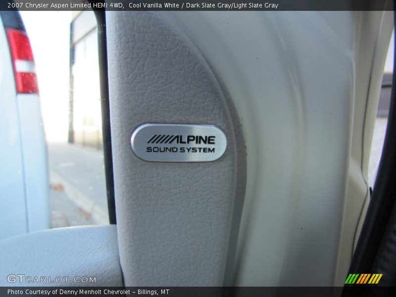 Cool Vanilla White / Dark Slate Gray/Light Slate Gray 2007 Chrysler Aspen Limited HEMI 4WD